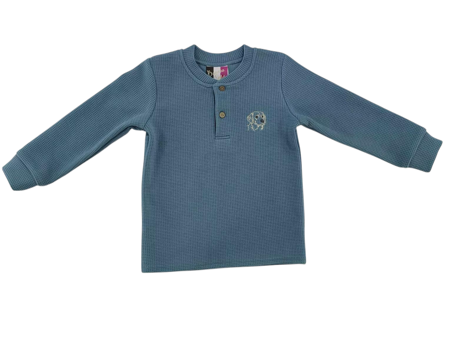BOYS HENLEY SHIRT - PUPPY