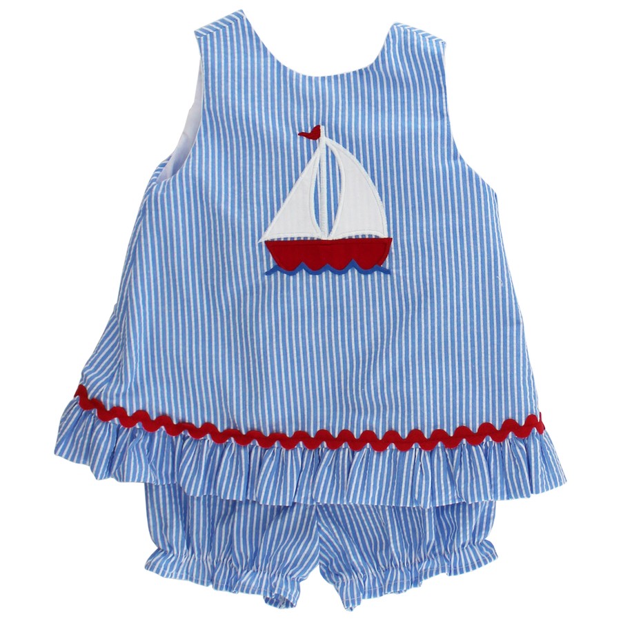 SMOOTH SAILING ANGEL TIE DRESS WITH BLOOMER