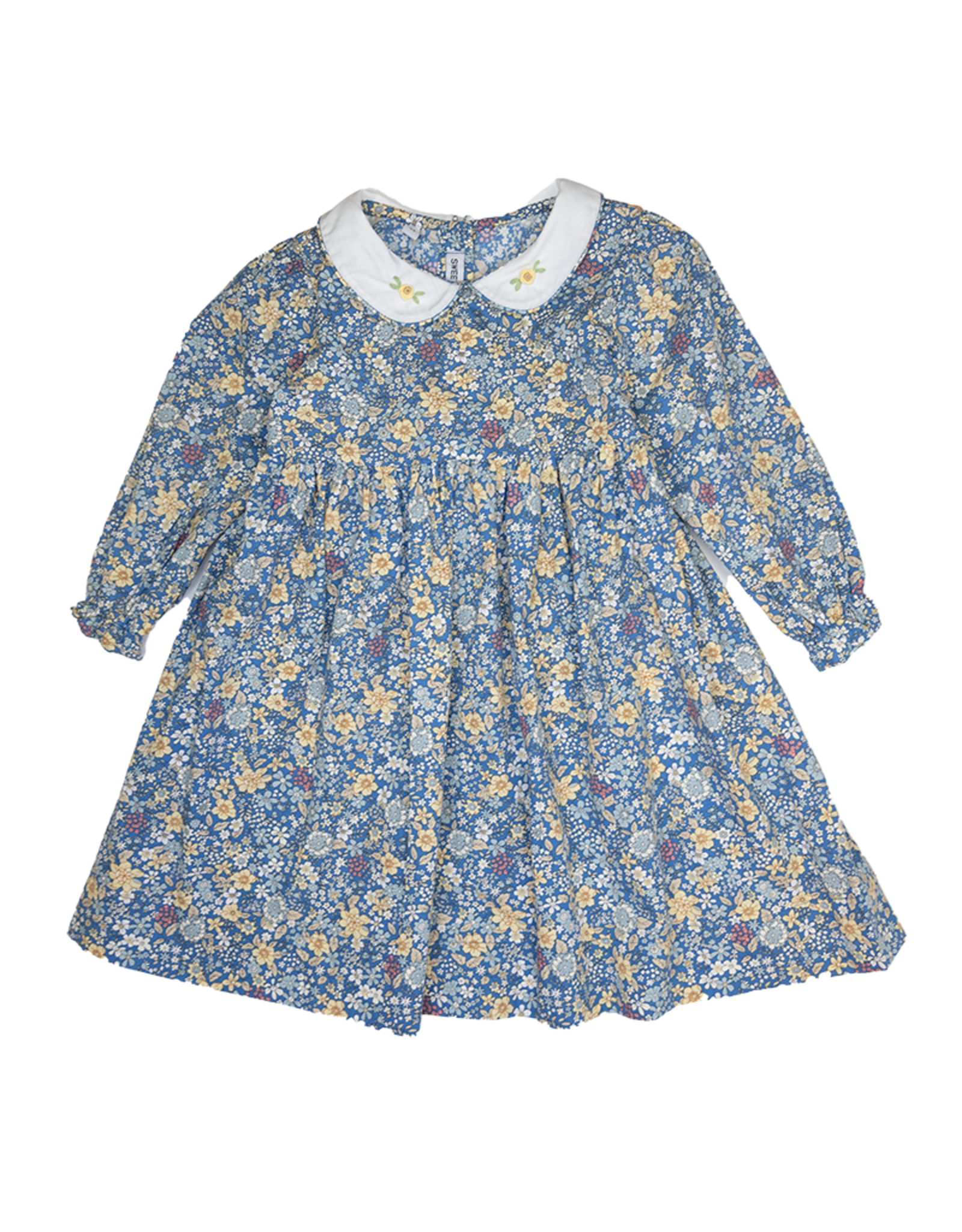 BLUE FLORAL PRINT DRESS