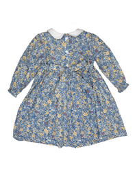 BLUE FLORAL PRINT DRESS