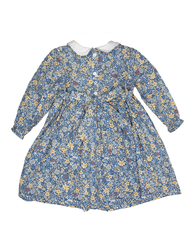 BLUE FLORAL PRINT DRESS