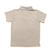 BOYS SIGNATURE SHORT SLEEVE PIMA POLO - SAND