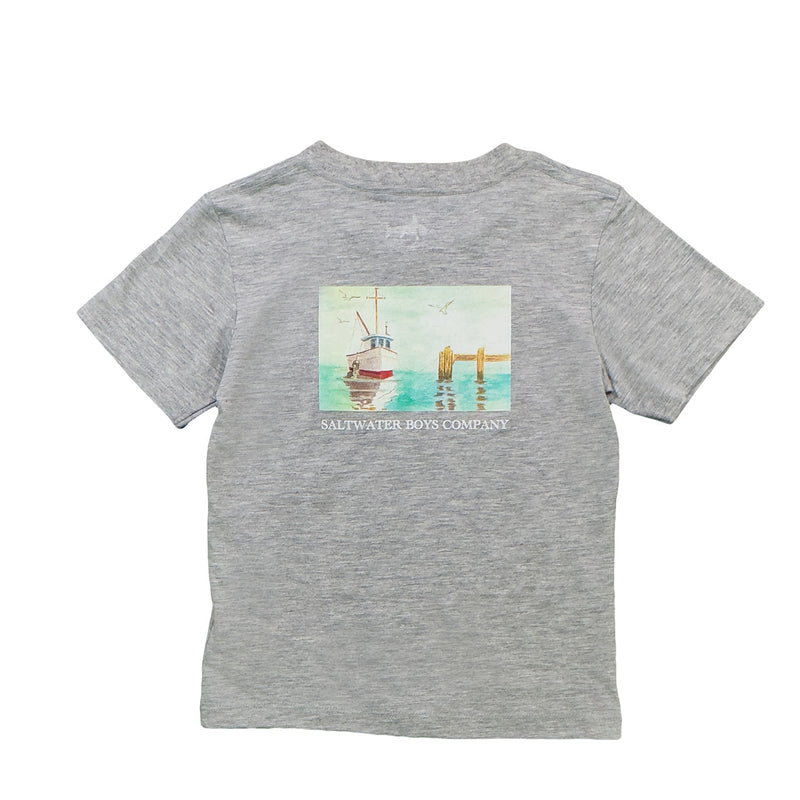 BOYS SHRIMP BOAT SHORT SLEEVE GRAPHIC TEE