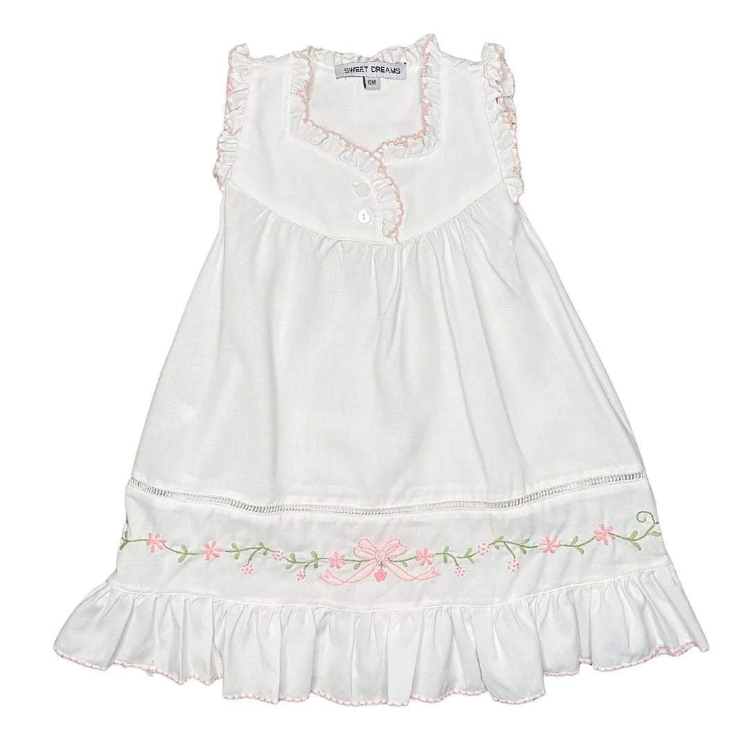 WHITE SPRING BOW GOWN