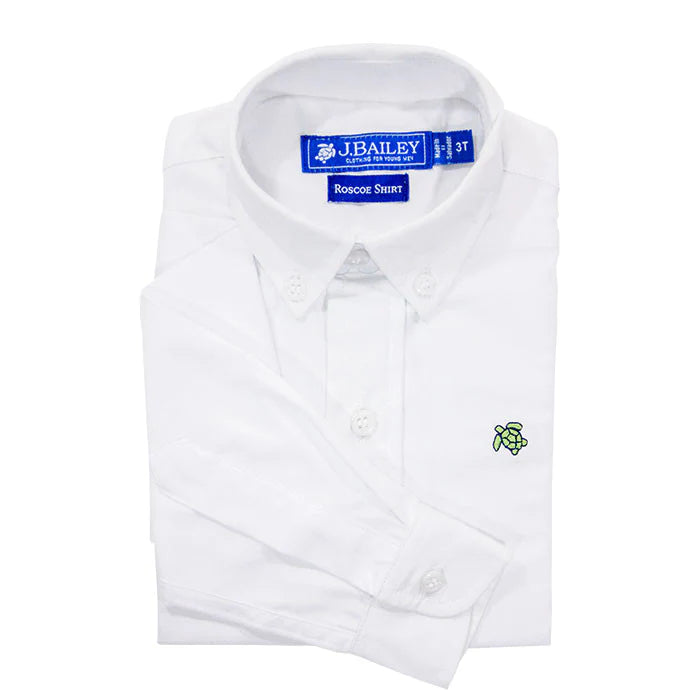 WHITE OXFORD BUTTON DOWN SHIRT