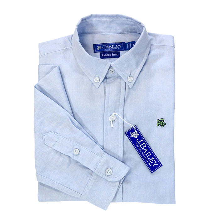 BLUE OXFORD BUTTON DOWN SHIRT