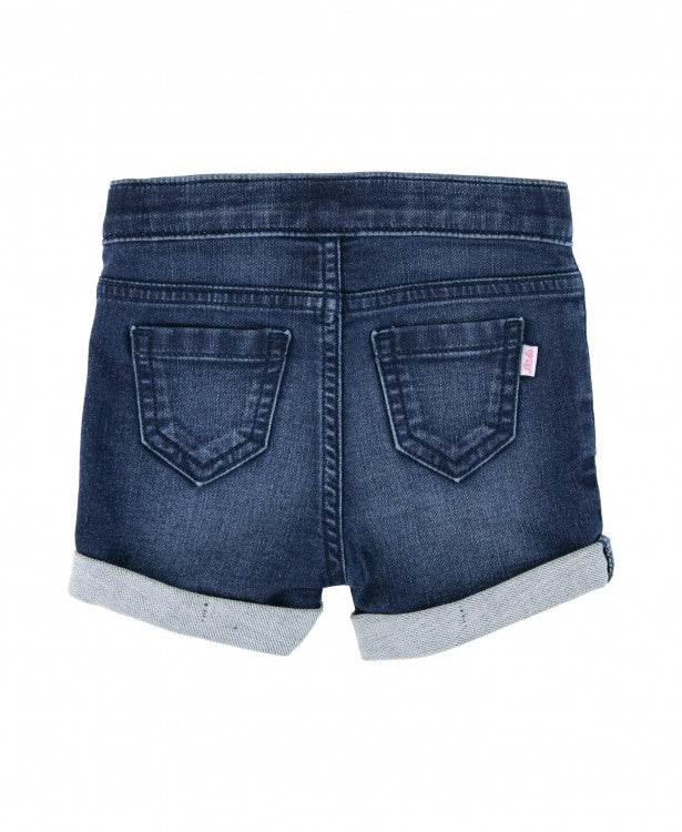 MEDIUM WASH GIRLS' STRETCH DENIM SHORTS