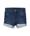 MEDIUM WASH GIRLS' STRETCH DENIM SHORTS