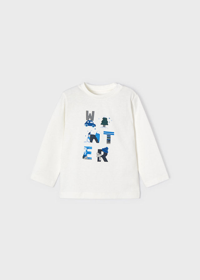 BABY BOY WINTER CARS GRAPHIC TEE