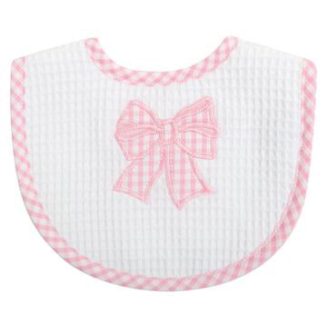 Pink Bow Medium Bib