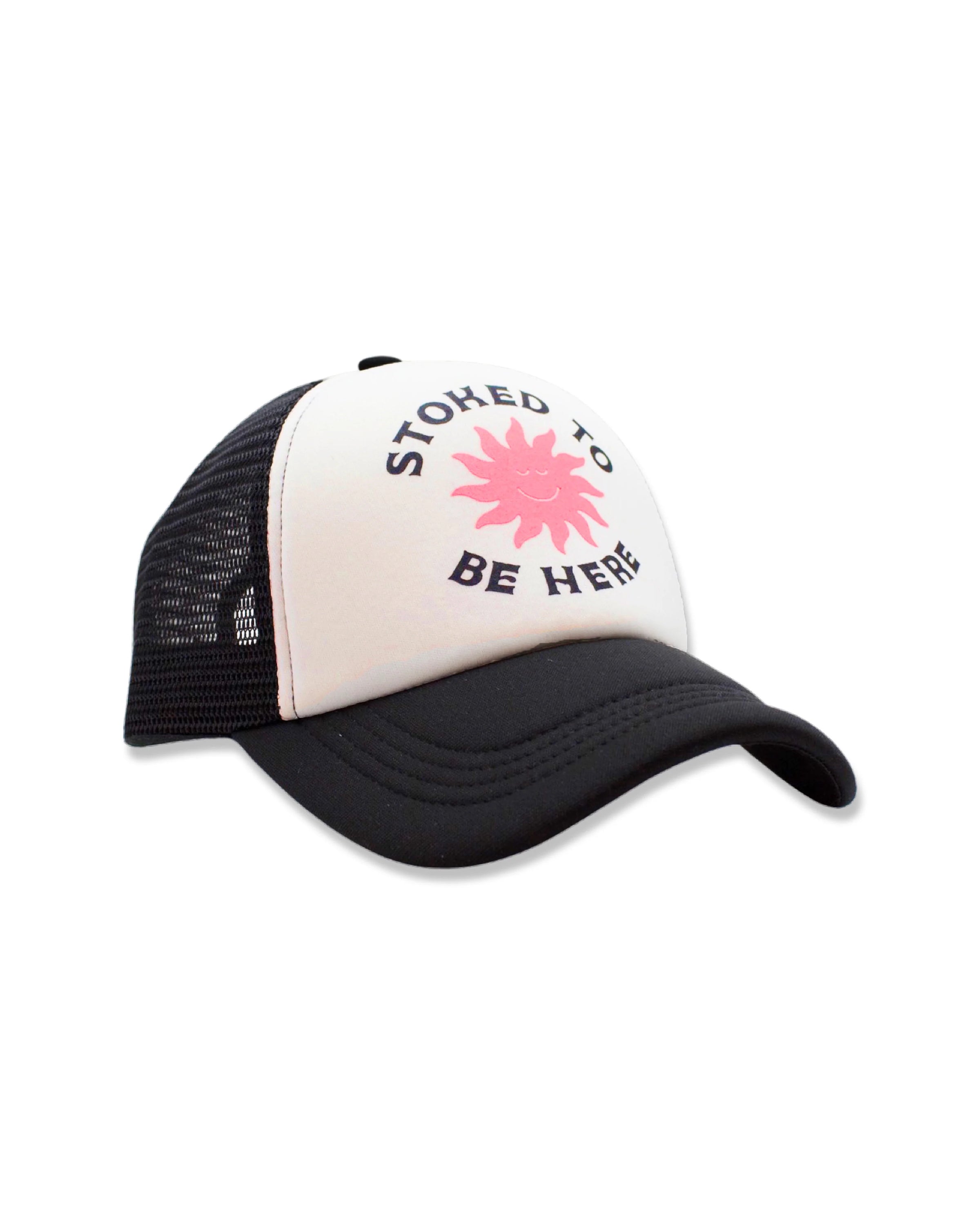 STOKED TO BE HERE TRUCKER HAT