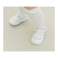 BIRDIE WHITE T-STRAP MARYJANE