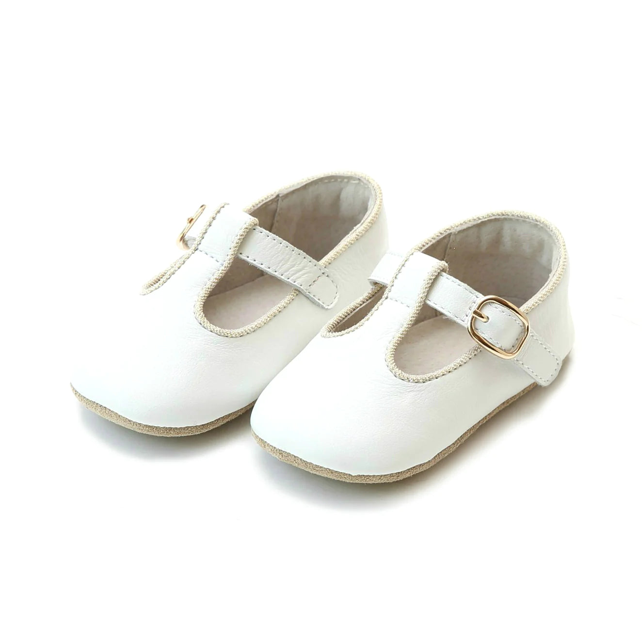 EVIE LEATHER GIRLS T-STRAP CRIB MARY JANE