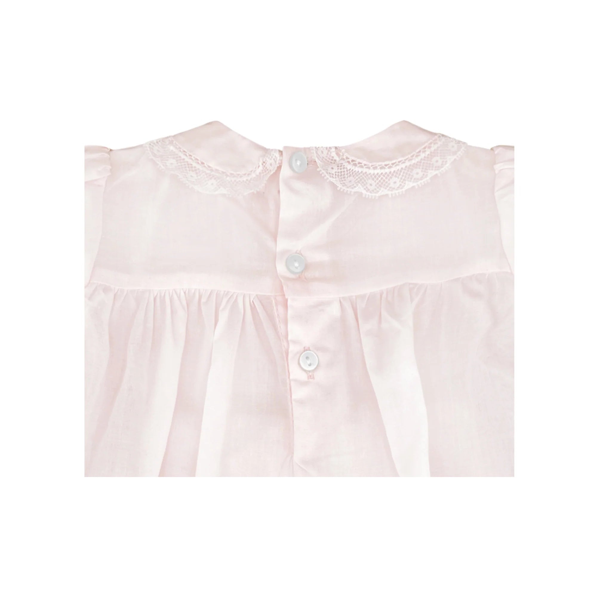 LACE SMOCKED BABY GIRLS DRESS