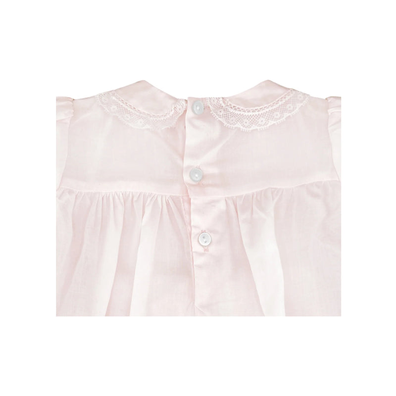 LACE SMOCKED BABY GIRLS DRESS