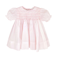 LACE SMOCKED BABY GIRLS DRESS