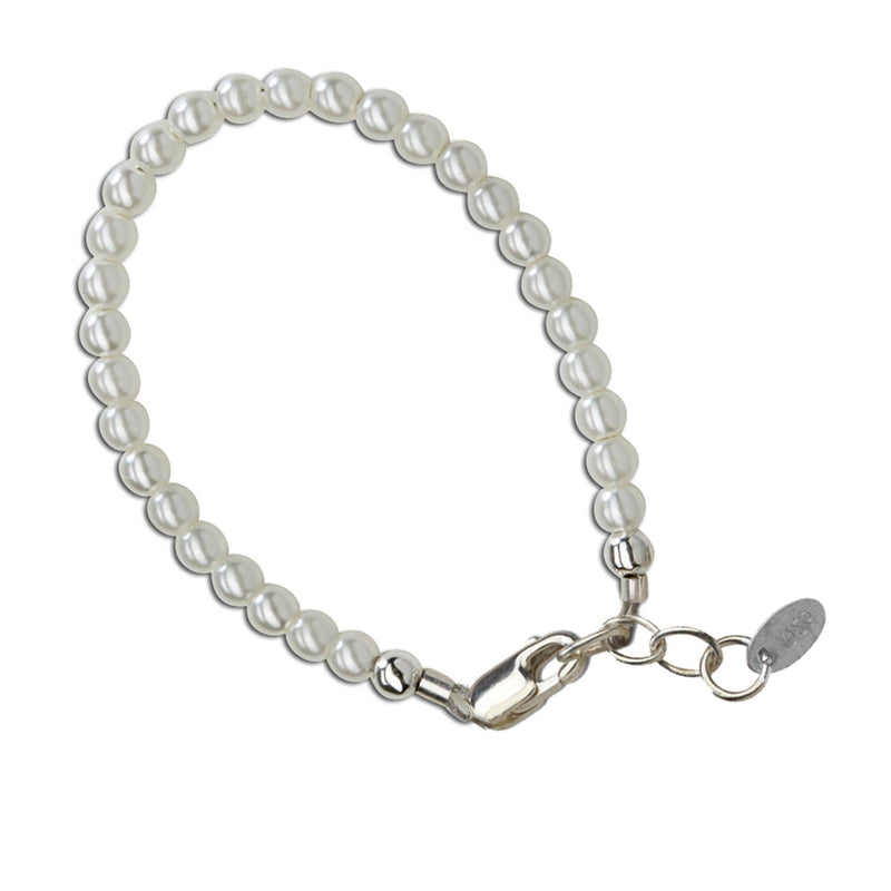 SERENITY 2 STERLING SILVER PEARL BABY AND CHILDREN'S BRACELET