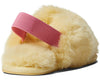 KORA FAUX FUR CROSS STRAP SLIPPER