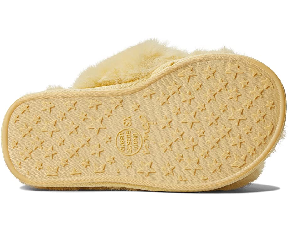 KORA FAUX FUR CROSS STRAP SLIPPER