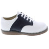 CHEER WHITE AND NAVY CLASSIC SADDLE OXFORD SHOE