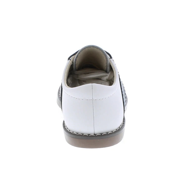 CHEER WHITE AND NAVY CLASSIC SADDLE OXFORD SHOE