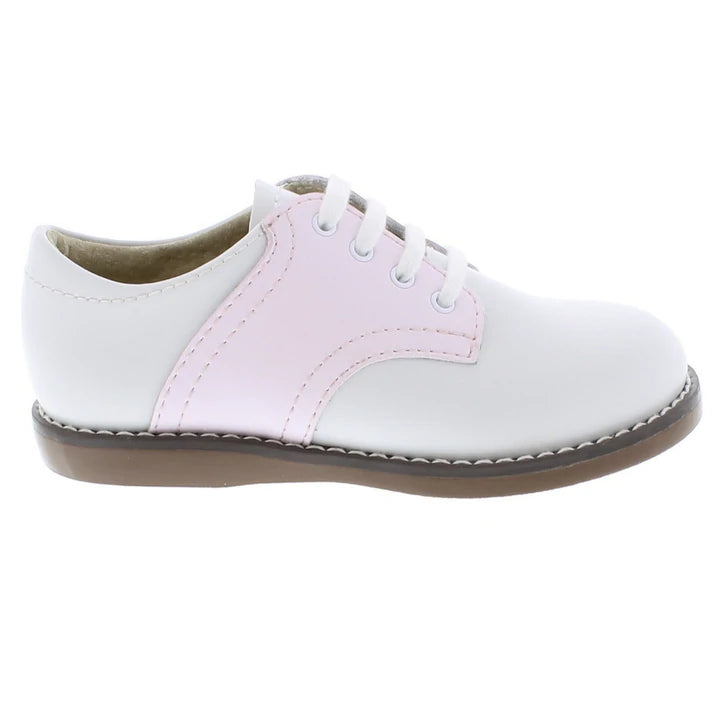 CHEER WHITE AND ROSE CLASSIC SADDLE OXFORD SHOE