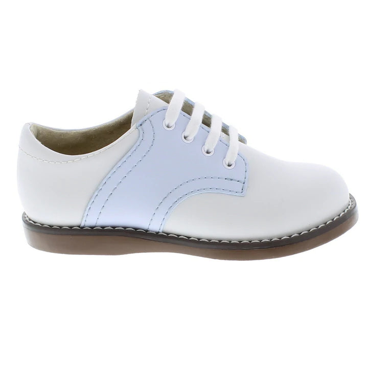 CHEER WHITE AND LT. BLUE CLASSIC SADDLE OXFORD SHOE