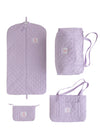 Lavender Smocked Ballet Slippers Quilted Luggage