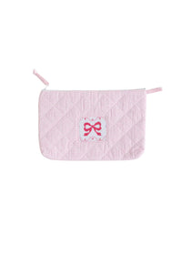 SMOCKED BOW QUILTED LUGGAGE