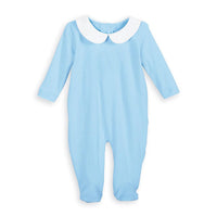 COLLARED PIMA FOOTIE - BLUE