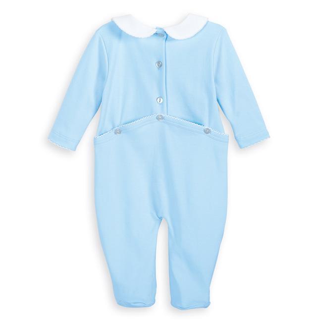 COLLARED PIMA FOOTIE - BLUE