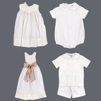 WHISPER LINEN DRESSY BOYS SHORT SET