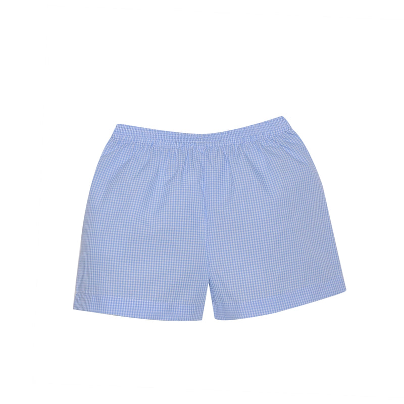 BENNETT BLUE GINGHAM SHORT