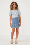 WINKY FACE TEXTURED STRIPE SHIRT