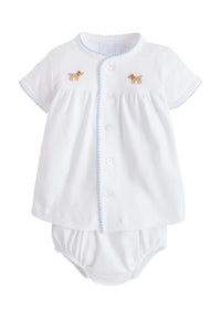 PINPOINT LAYETTE KNIT SET - BOY LAB