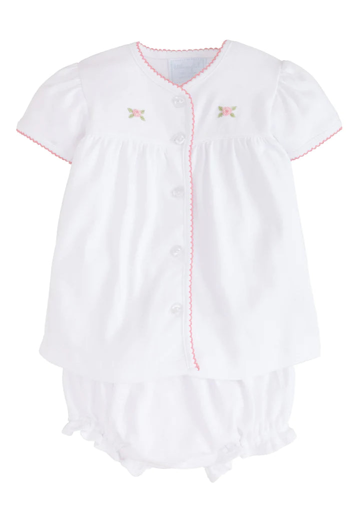 PINPOINT LAYETTE KNIT SET - ROSE