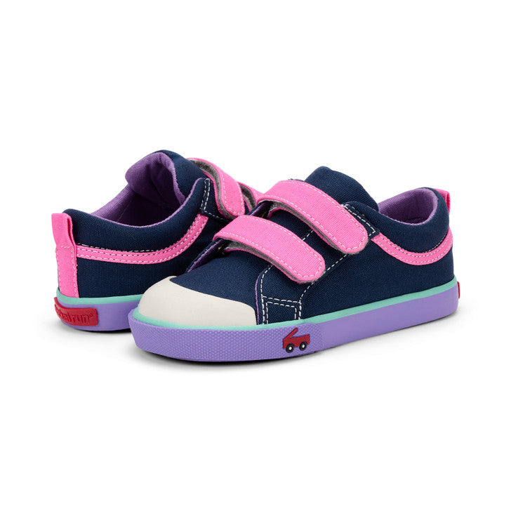 ROBYNE NAVY/HOT PINK SNEAKER