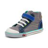 DANE GRAY DENIM/BLUE HI TOP SNEAKER