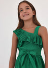 TWEEN GREEN CREPE ROMPER