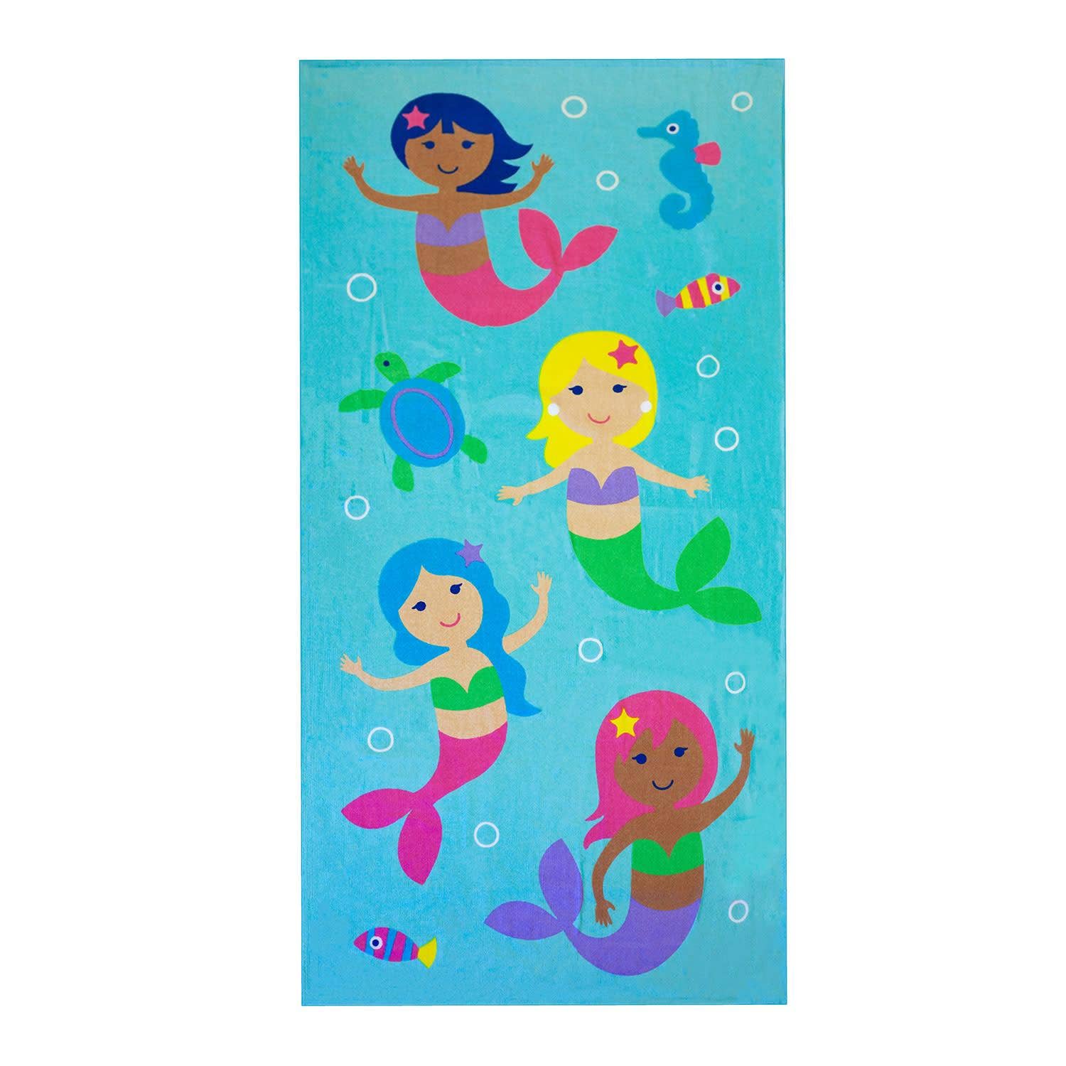 Mermaids Cotton Beach Towel