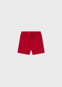 RED KNIT BABY BOY SHORTS