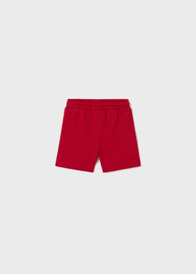 RED KNIT BABY BOY SHORTS