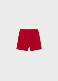 RED KNIT BABY BOY SHORTS