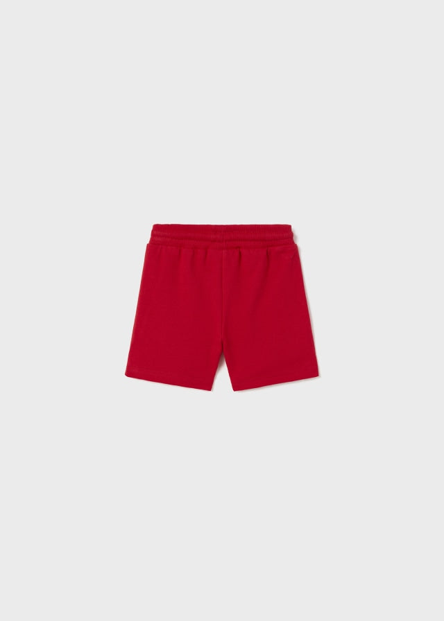 RED KNIT BABY BOY SHORTS