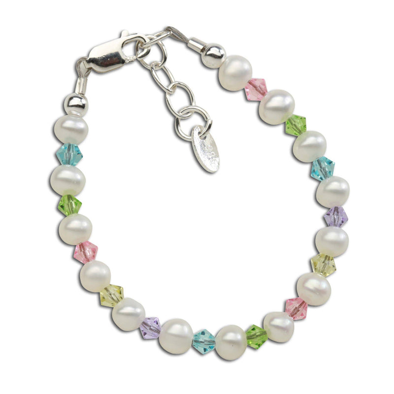 DANIELA STERLING SILVER MULTI PEARL BABY BRACELET