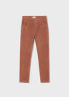 ROSE VELOUR SLIM FIT PANTS
