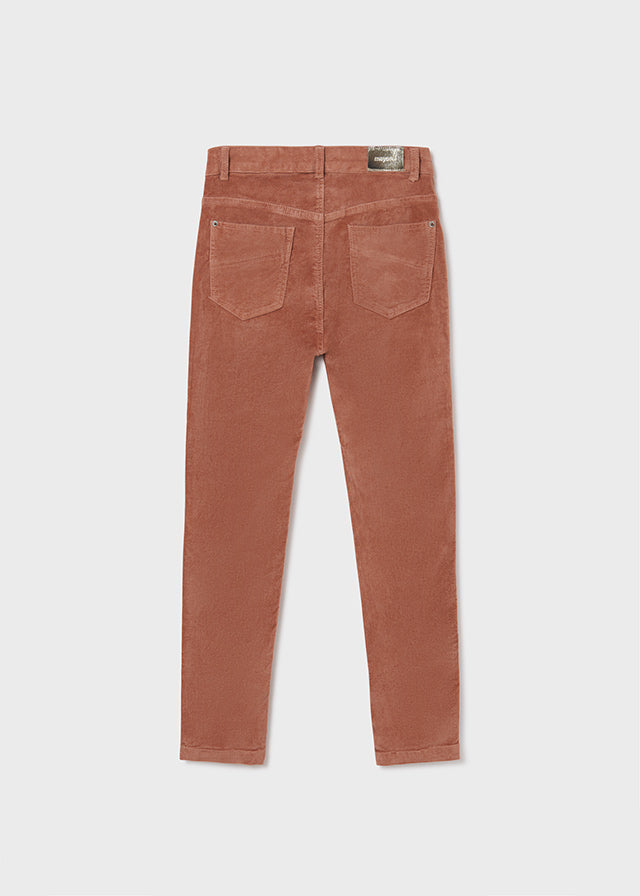 ROSE VELOUR SLIM FIT PANTS