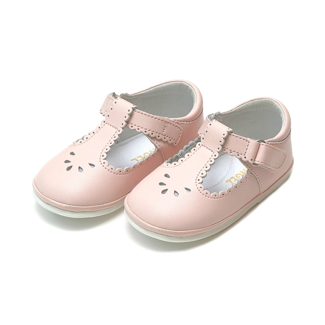 Dottie Pink Scalloped Perforated Mary Jane