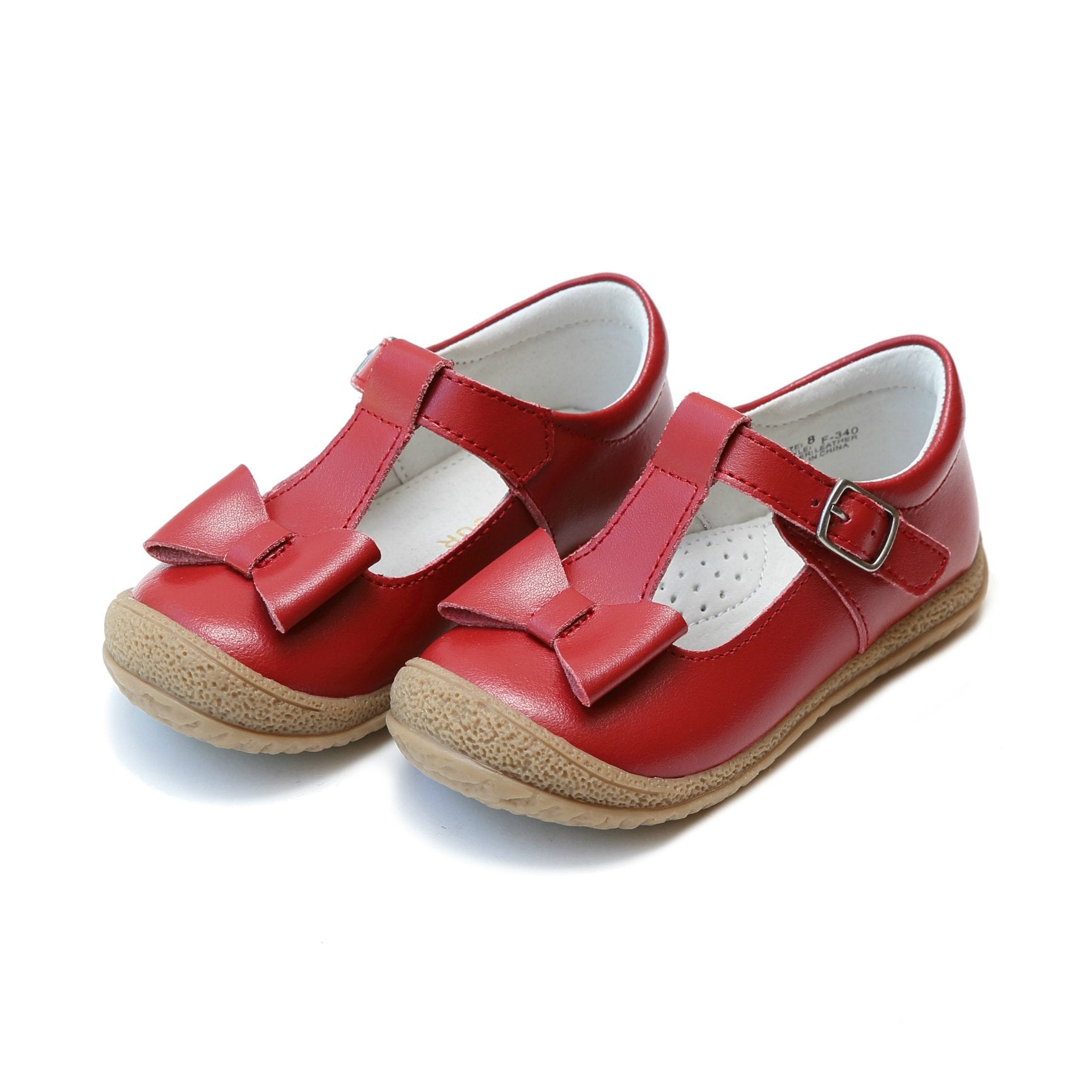 Emma Red Bow T-Strap Mary Jane