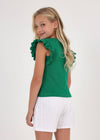 TWEEN WHITE EYELET COTTON SHORTS